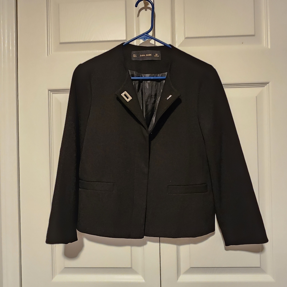 Zara Basic Black Blazer - Medium - image 5